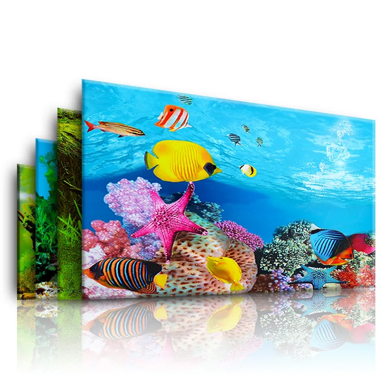 Aquarium Fish Enrichment - Background for Aquarium 3d Sticker Poster