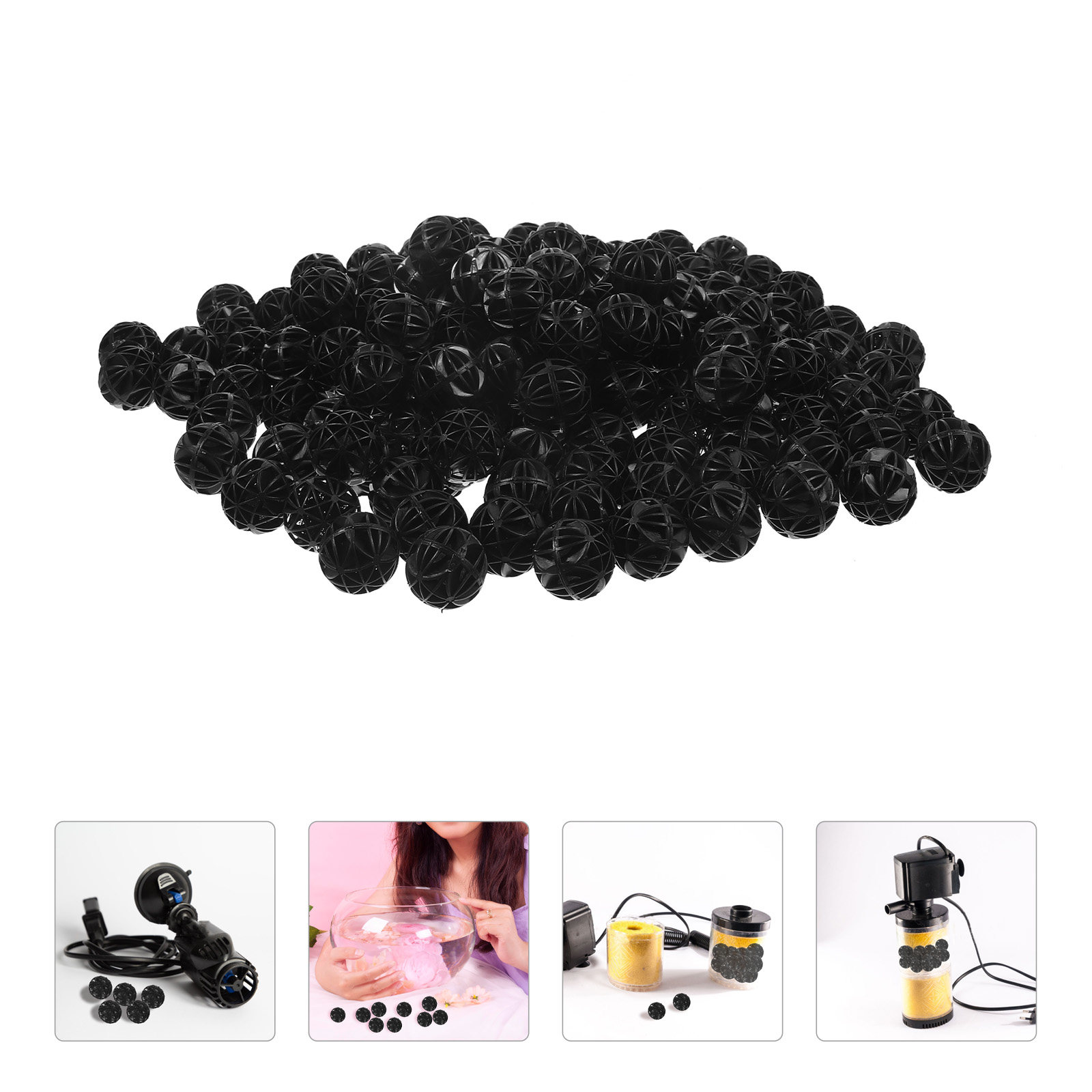 Aquarium Fish Ball - 200Pcs Aquarium Bio Balls Filter Media
