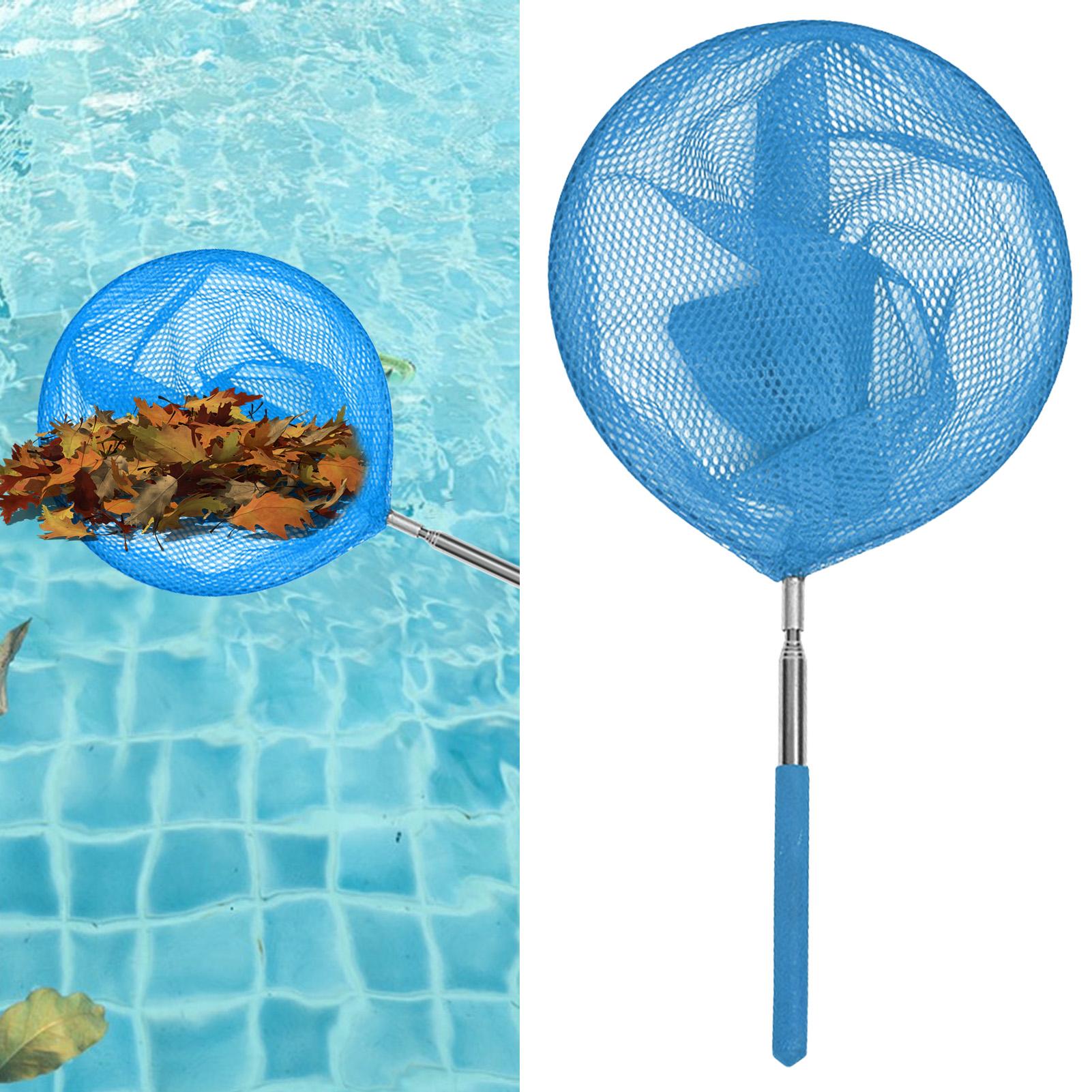 Aquarium Fishing - Stainless steel telescopic pool cleaner net,