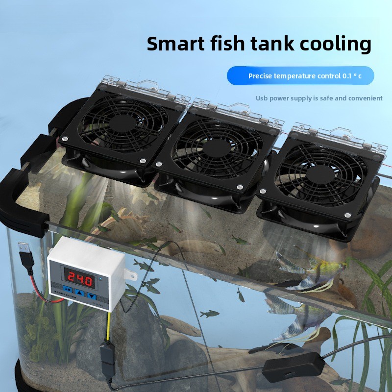 Aquarium Fish Cold Water - USB Smart Silent Cooling Fan Aquarium