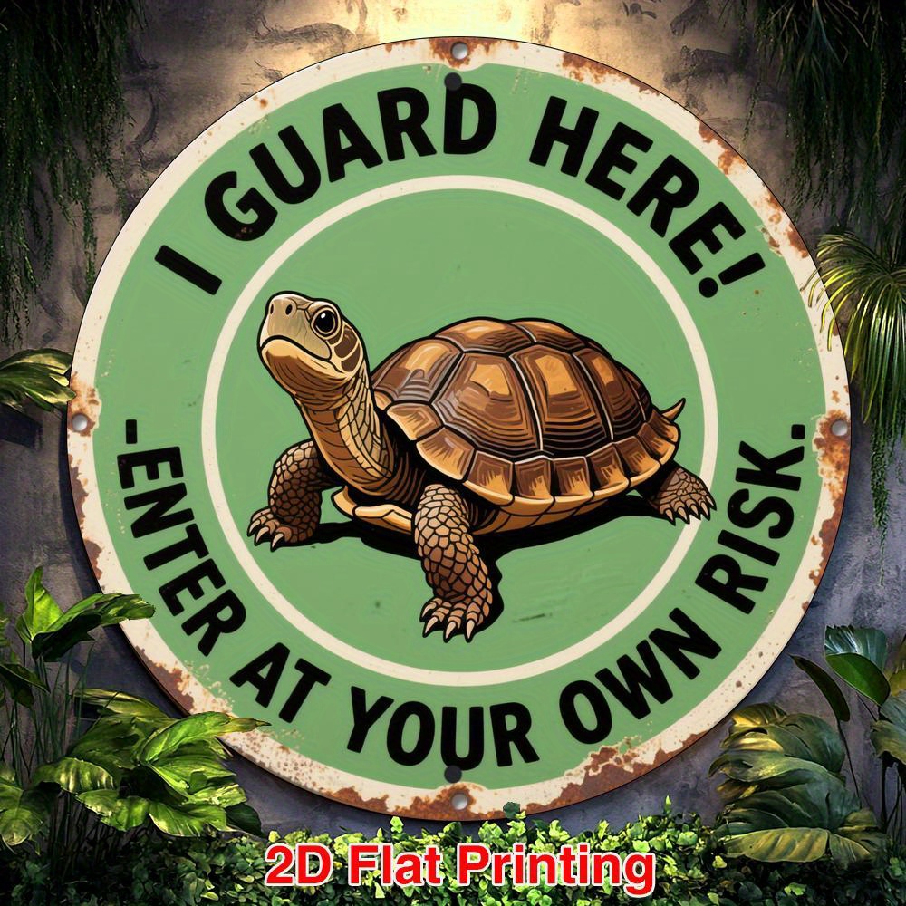 Aquarium Fish Live - 2D Flat, 1pc Aluminum Metal Round