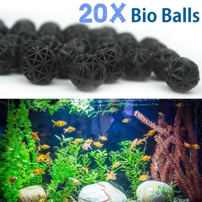 Aquarium Fish Ball - 20Pcs 16mm Aquarium Filter Bio Balls