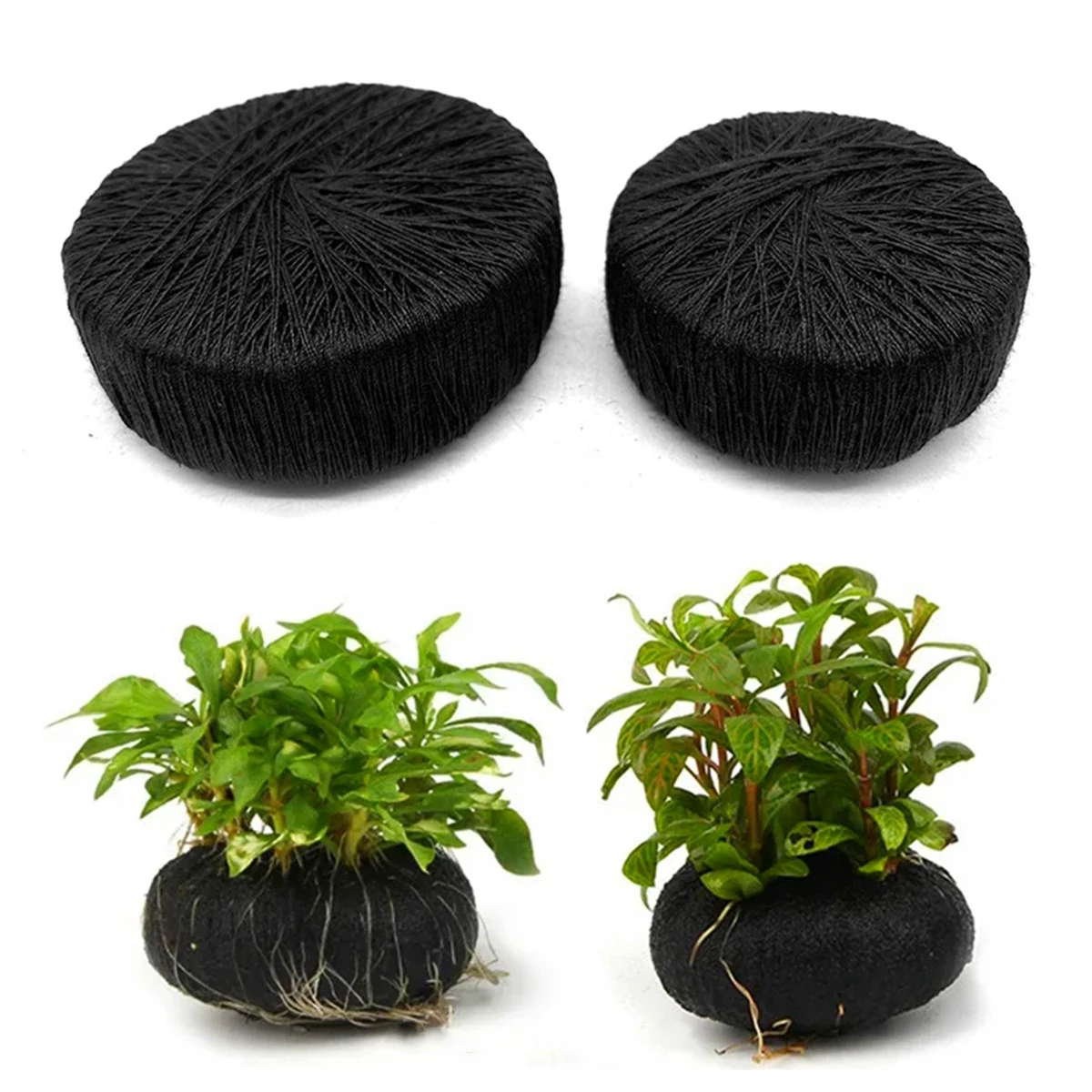 Aquarium Fish Enrichment - 5Pcs Black Fish Tank Water Grass