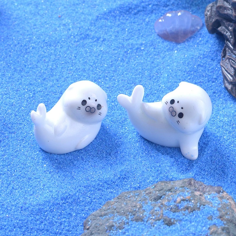Aquarium Mini Fish - Mini Sea Lion Figurines for Micro