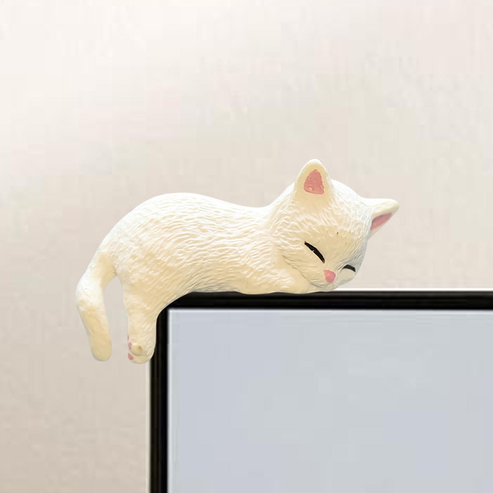 Mini Edge Cat Figurines Orname - Aquarium Mini Fish 评论和价格