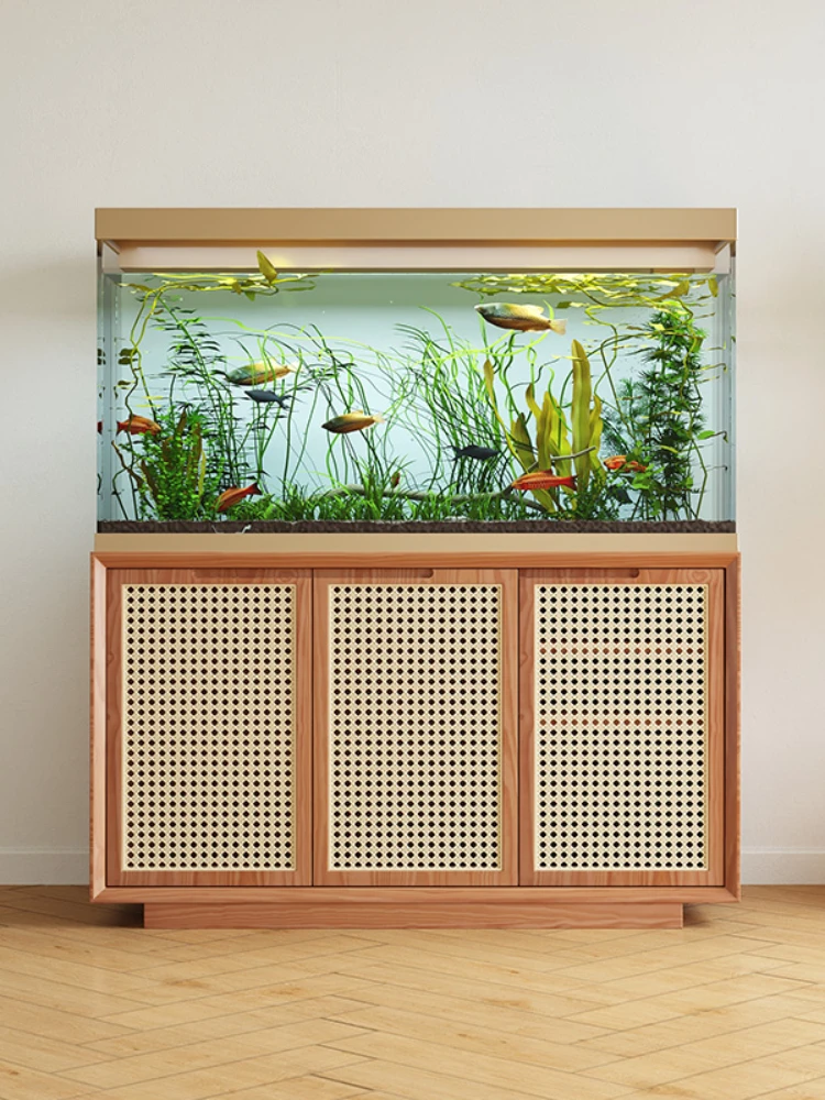 Solid Wood Rattan Living Room  - Aquarium Fish Live 评论和价格