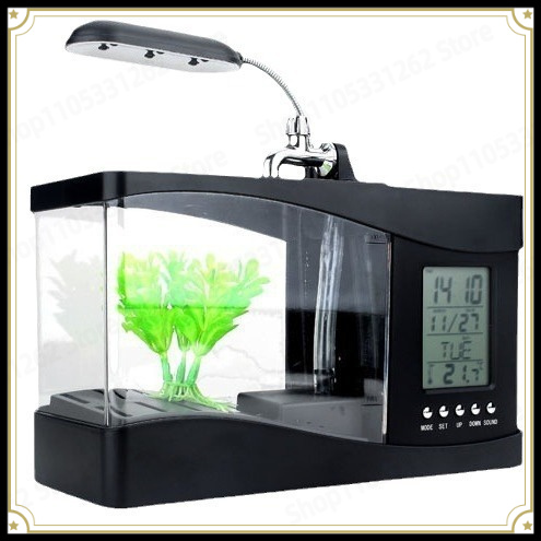 Mini Small Fish Tank Creative  - Aquarium Fish Logo 评论和价格
