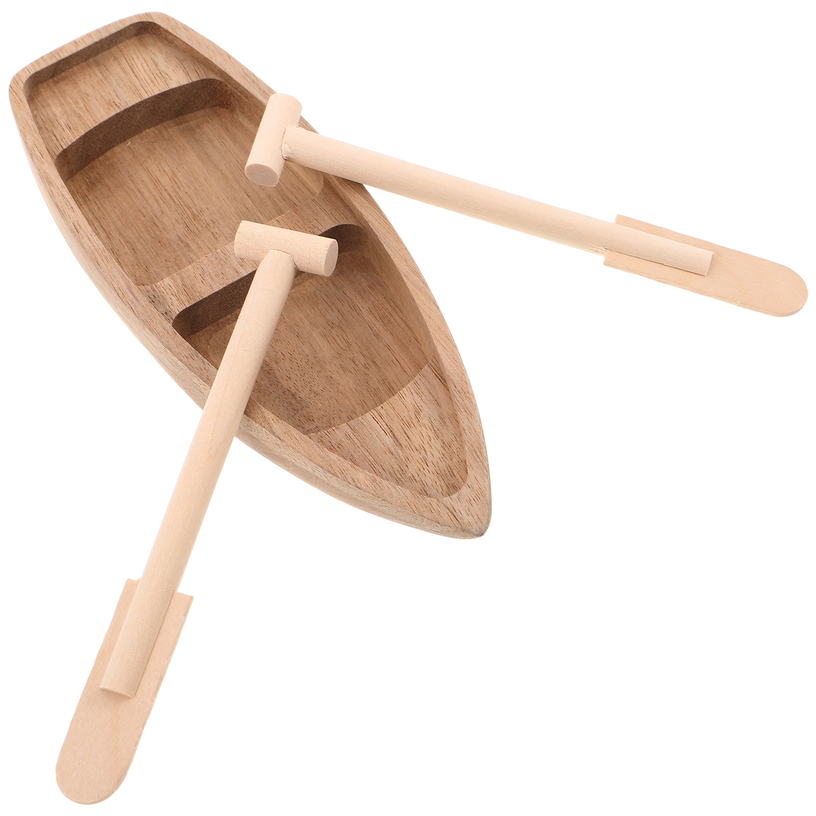 Miniature Wooden Boat Handcraf - Aquarium Mini Fish 评论和价格