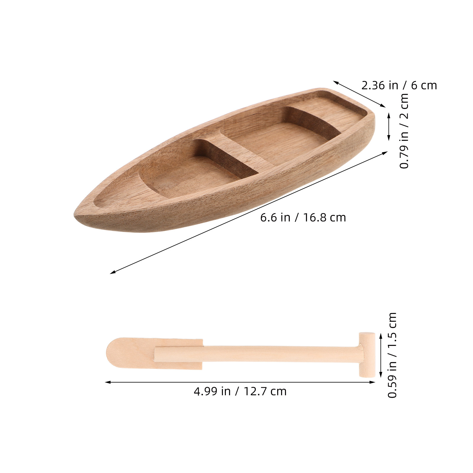 Miniature Wooden Boat Handcraf - Aquarium Mini Fish 评论和价格