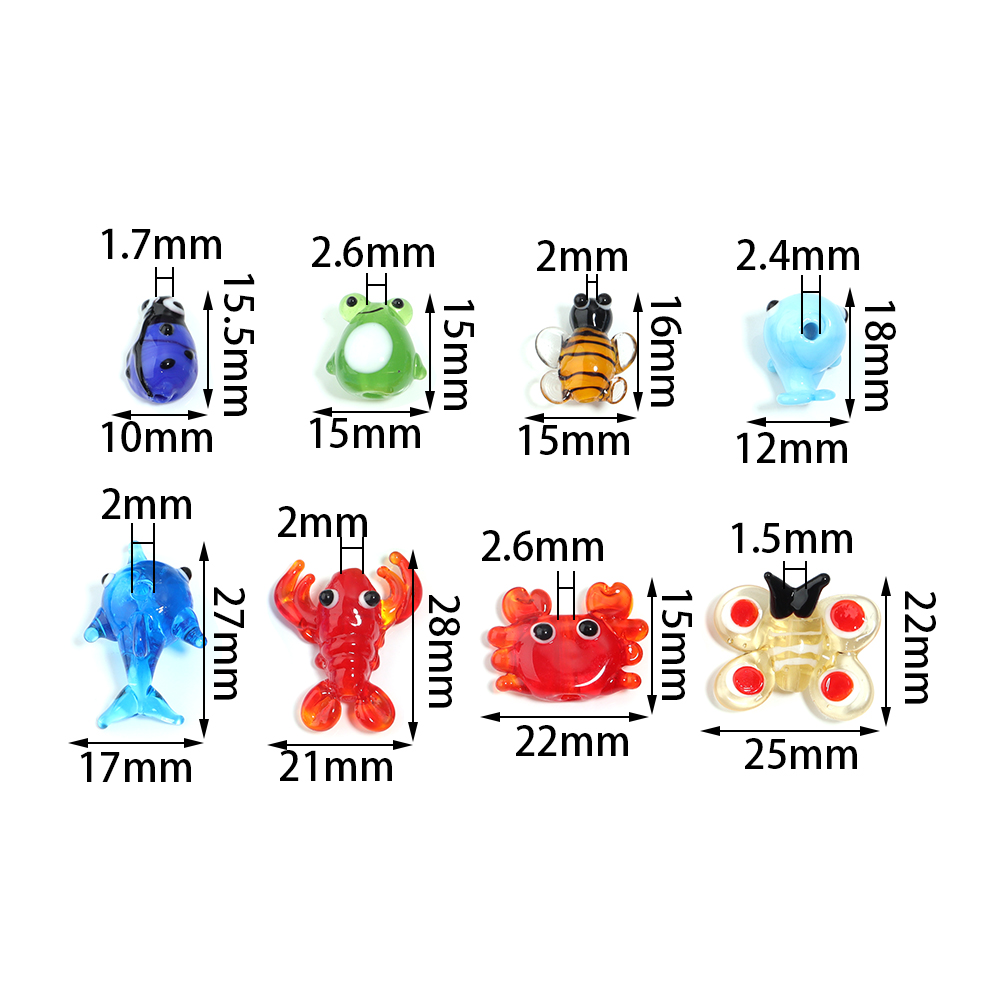 2Pcs Glass Pendant Marine Anim - Aquarium Mini Fish 评论和价格