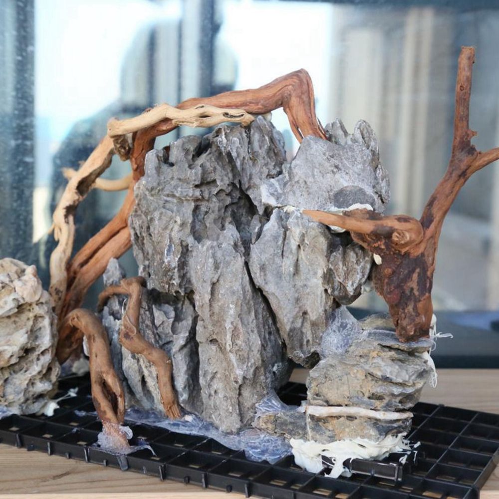 Wood N1N Reptile Tank Backgrou - Aquarium Fish Enrichment 评论和价格