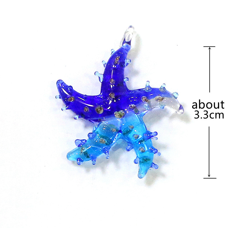 Mini Glass Starfish Pendant Co - Aquarium Mini Fish 评论和价格