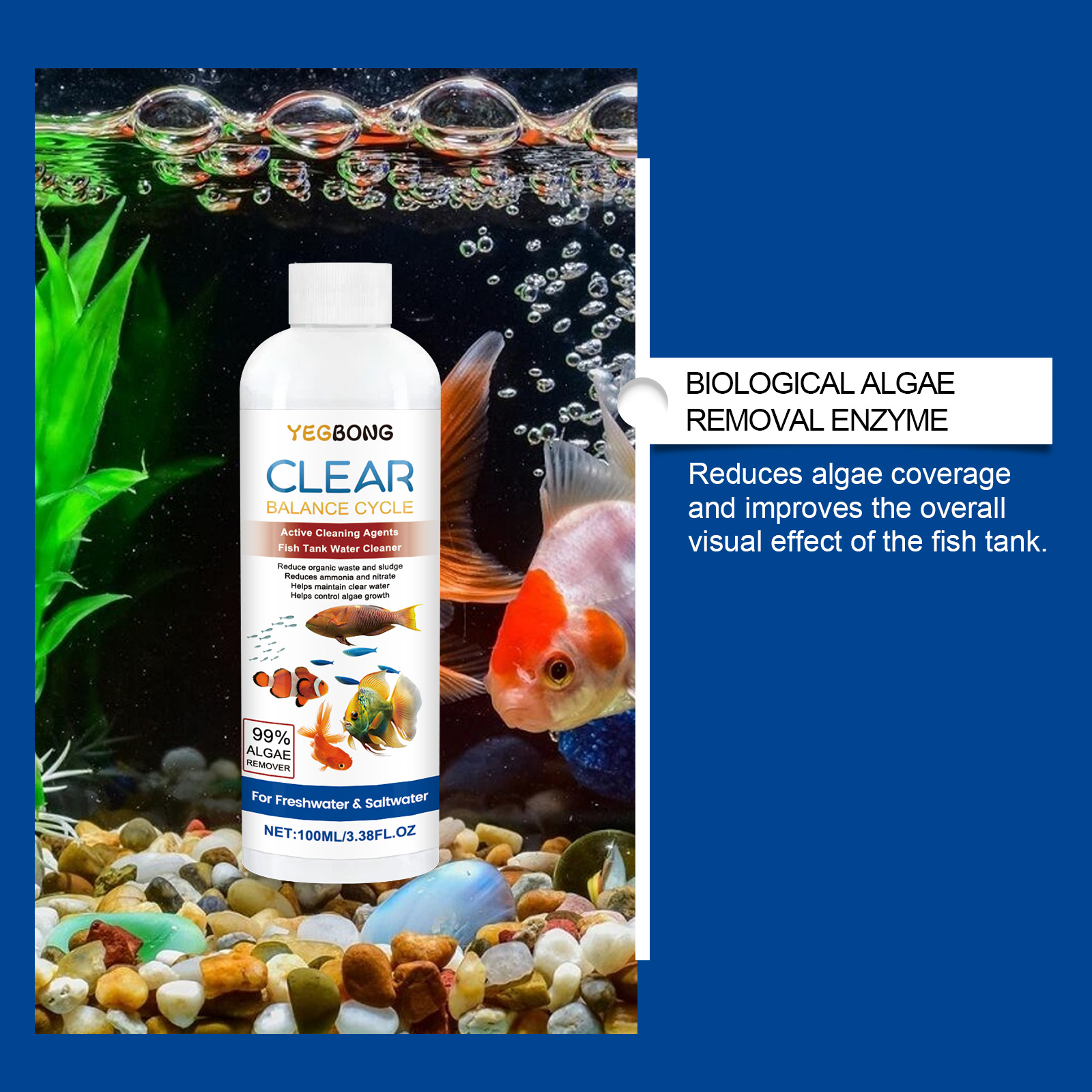 Aquarium Water Clarifier 100ml - Aquarium Fishing 评论和价格