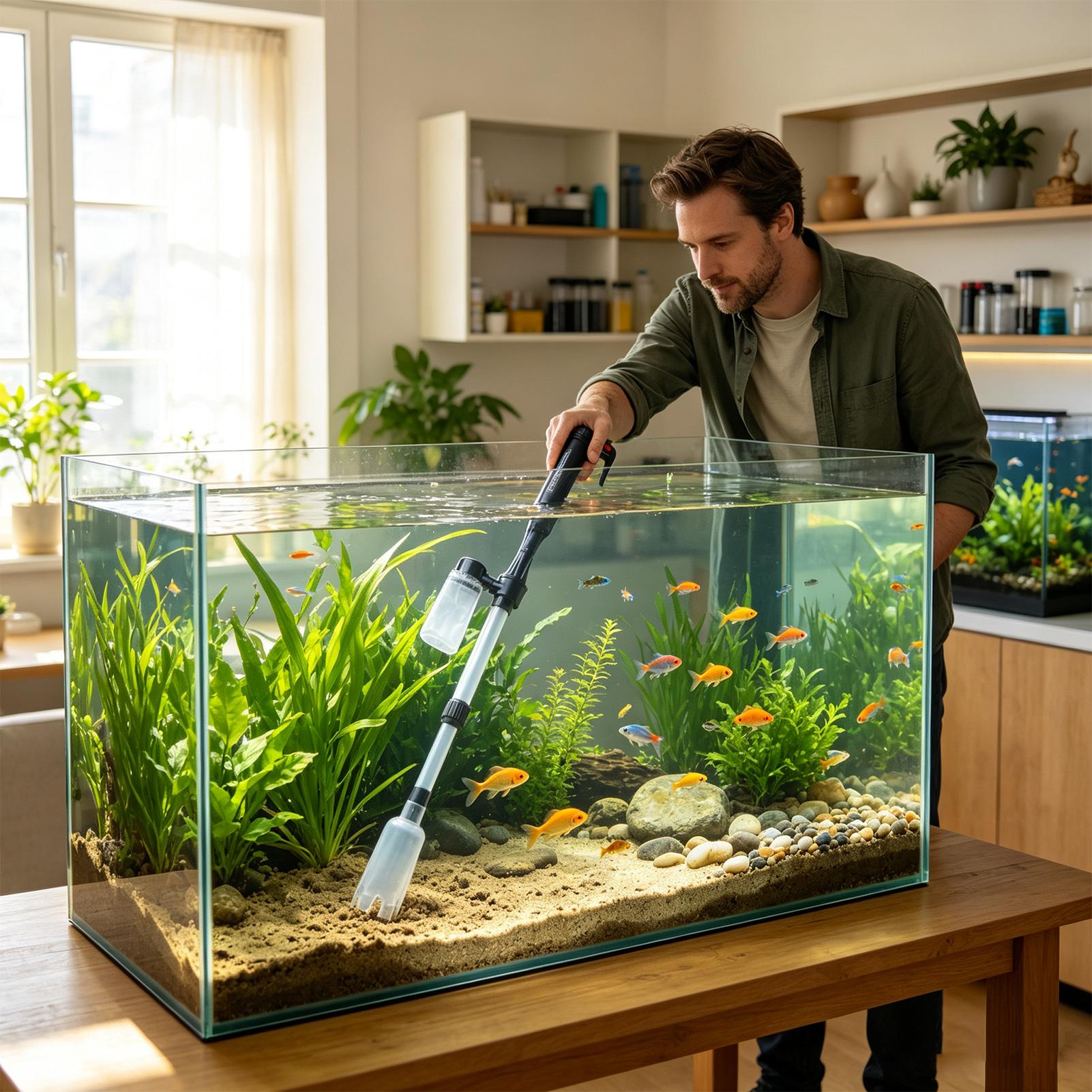 Gravel Vacuum For Aquarium Ele - Aquarium Fish Electric 评论和价格