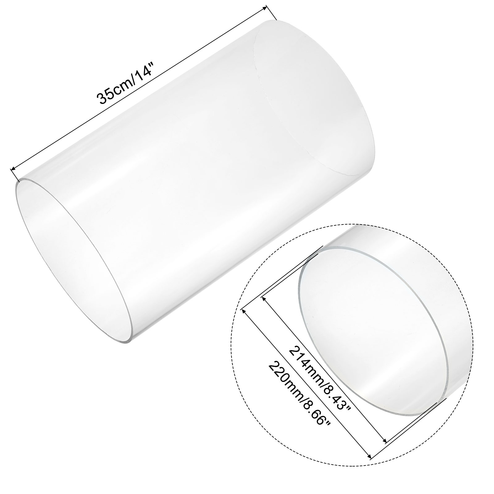 350mm Transparent Acrylic Aqua - Aquarium Fishing 评论和价格