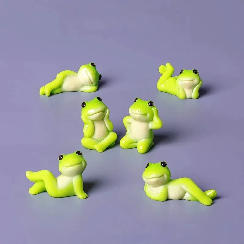 6pcs Cartoon Mini Funny Frog F - Aquarium Mini Fish 评论和价格