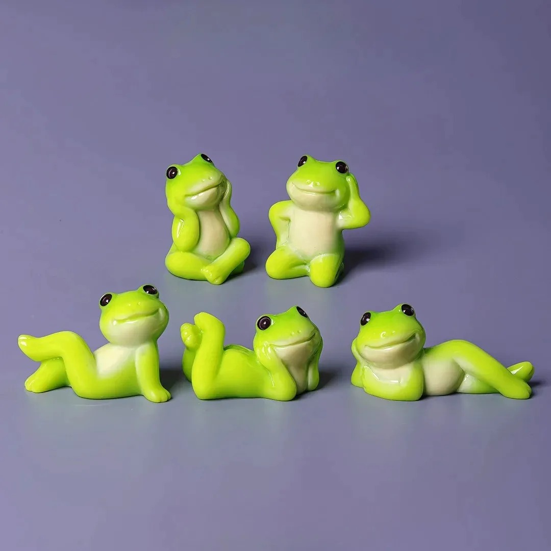 6pcs Cartoon Mini Funny Frog F - Aquarium Mini Fish 评论和价格