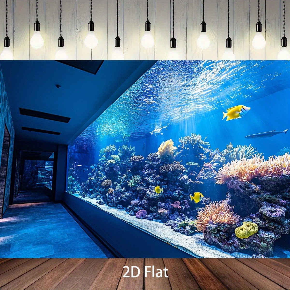 Vibrant Underwater Aquarium Ta - Aquarium Fishing 评论和价格