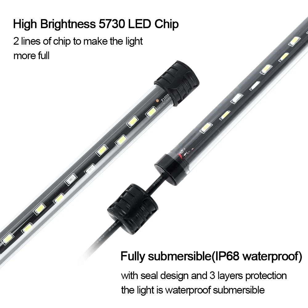 58CM  Aquarium Light LED Plant - Aquarium Fish Enrichment 评论和价格