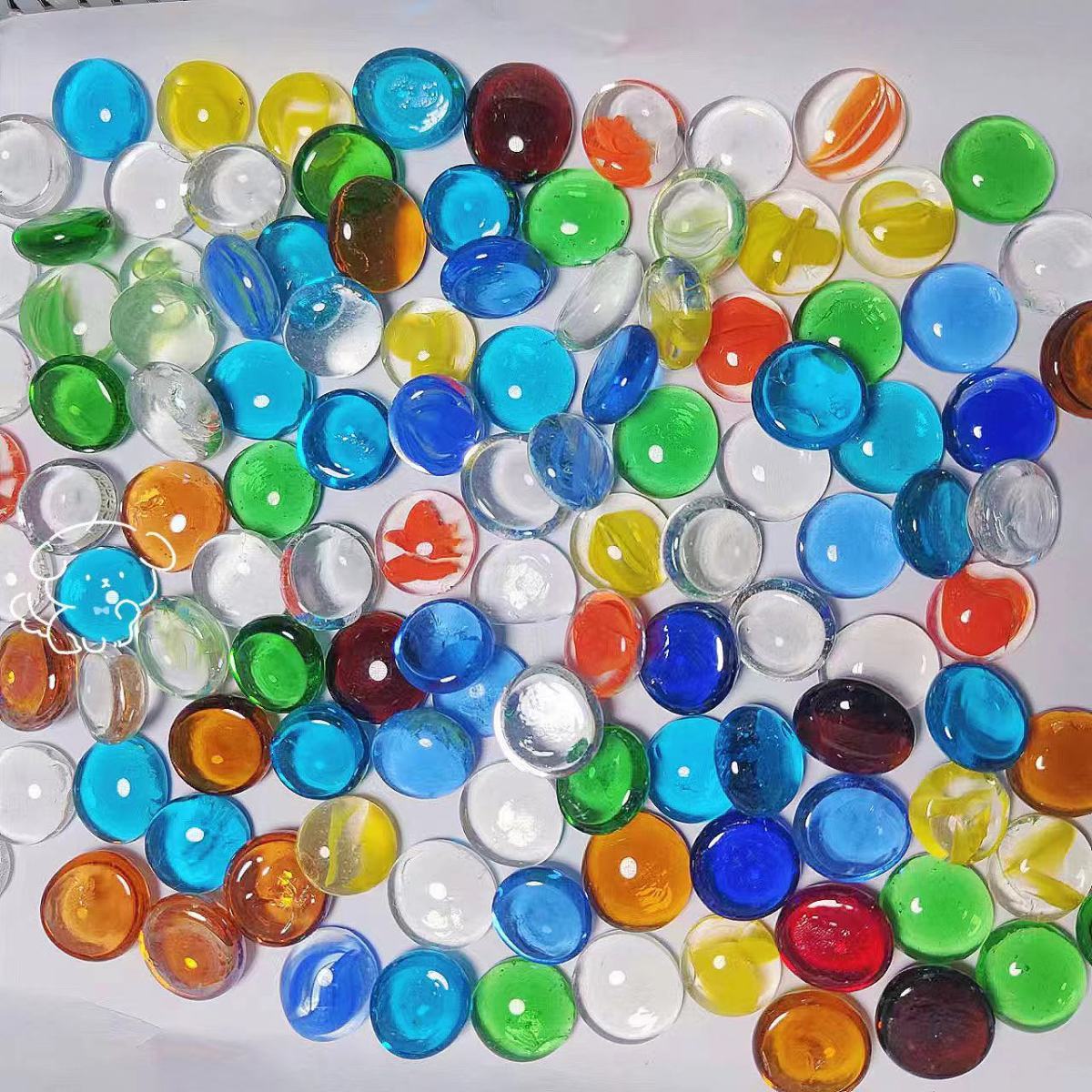 Glass flat bead Crystal Ball D - Aquarium Fish Ball 评论和价格