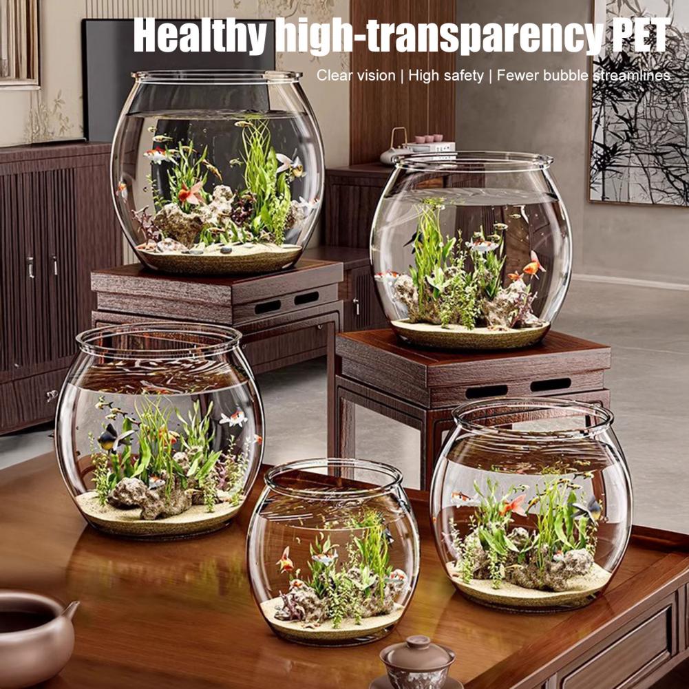 Clear Plastic round Fish Bowl  - Aquarium Fish Live 评论和价格
