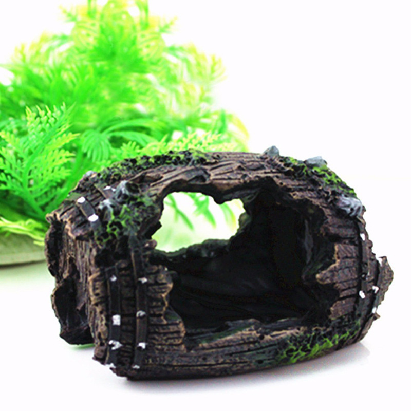 Aquarium Artificial Barrel Cav - Aquarium Fish Enrichment 评论和价格