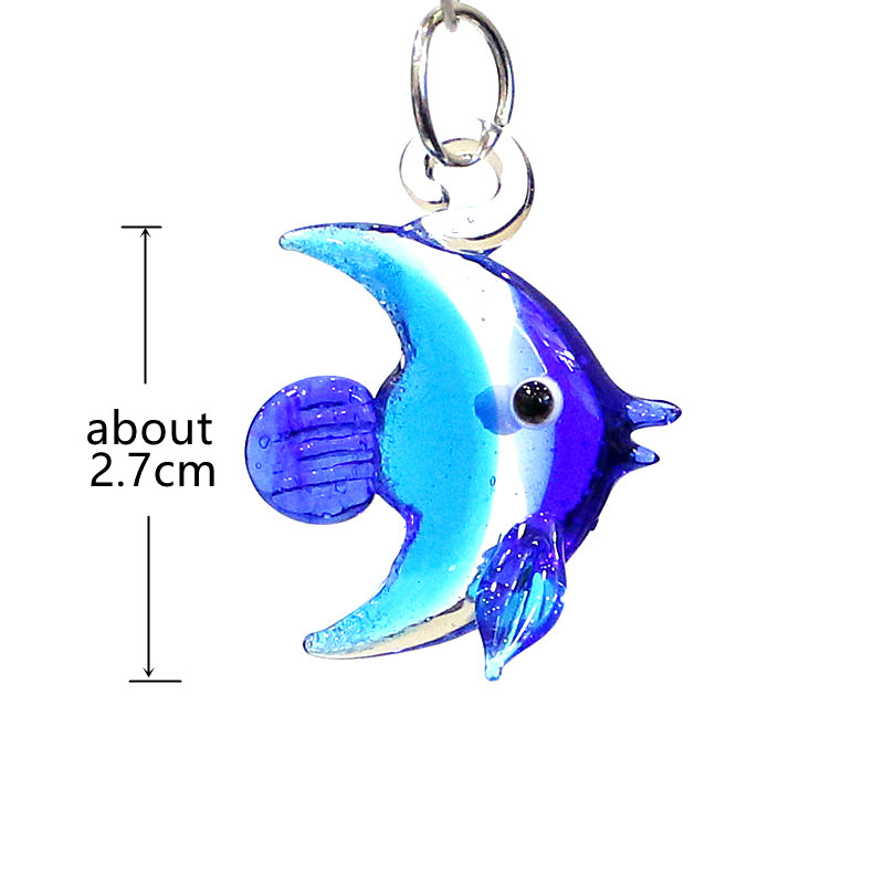 2pcs Mini Fish Glass Pendant C - Aquarium Mini Fish 评论和价格