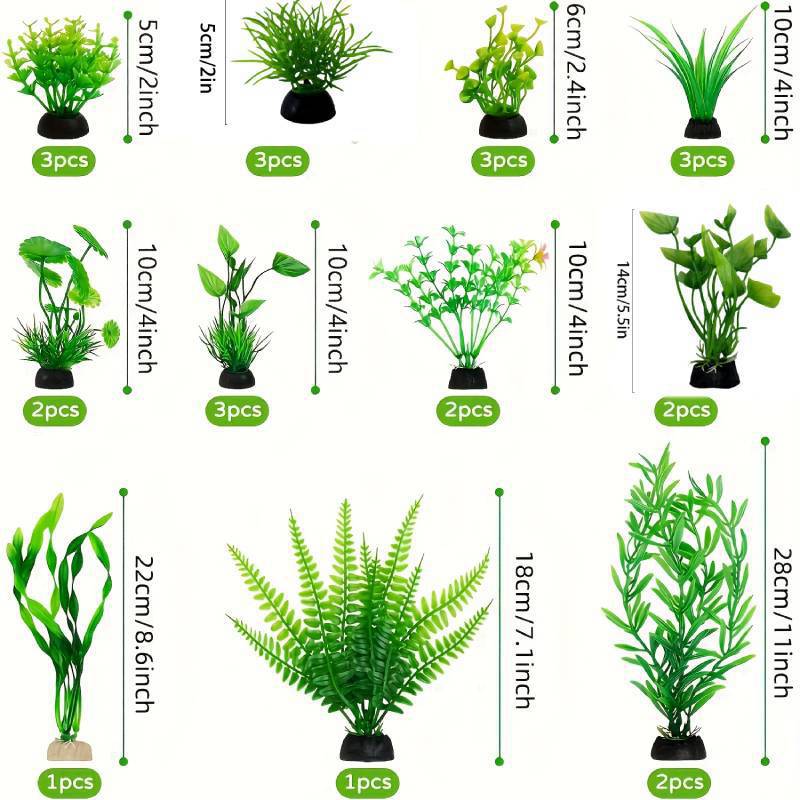 Aquarium Decor Set Artificial  - Aquarium Fish Enrichment 评论和价格