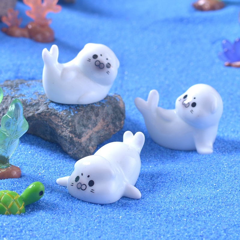 Mini Sea Lion Figurines for Mi - Aquarium Mini Fish 评论和价格