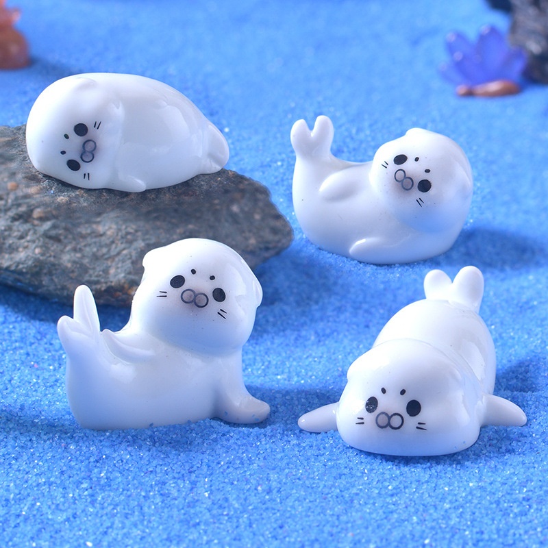 Mini Sea Lion Figurines for Mi - Aquarium Mini Fish 评论和价格